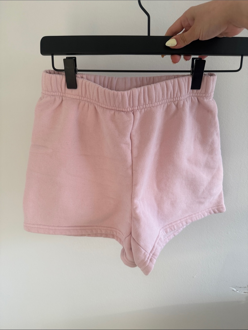 TNA Light Pink Elastic-Waist Athletic Shorts